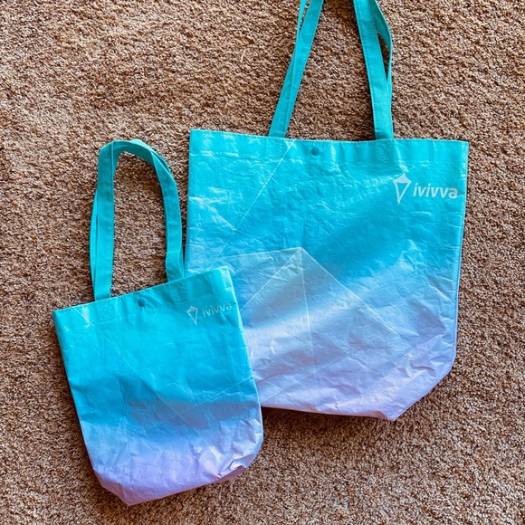 lululemon/ivivva Handbags - 🍋LULULEMON Rare Ivivva” Shopping Totes (2)